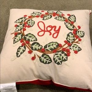 Christmas toss pillow.